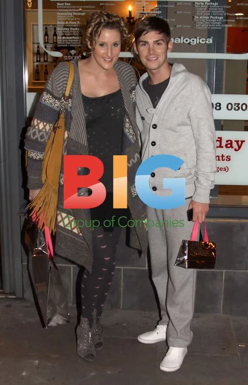 Bronagh Waugh and Kieron Richardson at Hooka Salon Party