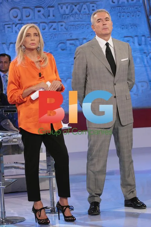Mara Venier and Lamberto Sposini on Vita in diretta