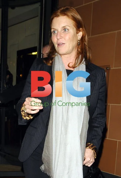 Sarah Ferguson Leaving C London Restaurant