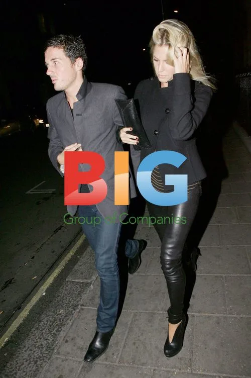Dave Gardner and Girlfriend Leaving Restaurant