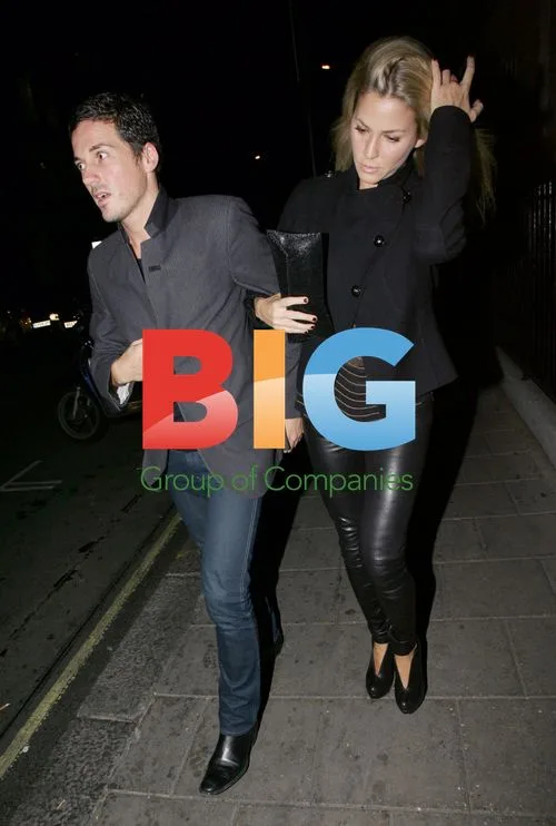 Dave Gardner and Girlfriend Leaving Restaurant