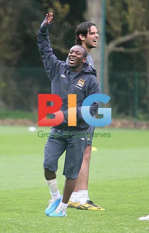 Manchester City Footballers Training