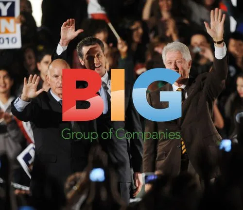 Bill Clinton, Jerry Brown, Gavin Newsom at Get-Out-Vote Rally
