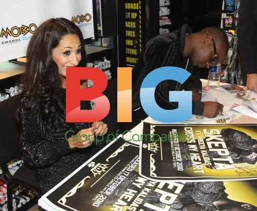Skepta and Preeya Kalidas at Album Launch