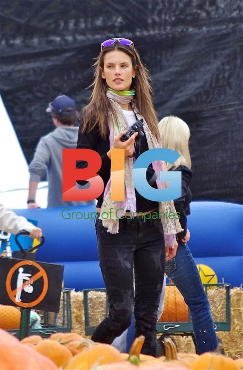 Alessandra Ambrosio at Mr Bones Pumpkin Patch