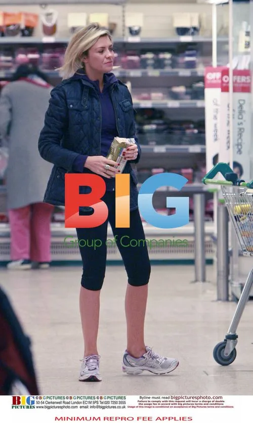 Pregnant Model Abi Clancy Shopping