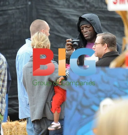 Heidi Klum and Seal with Kids at Pumpkin Patch