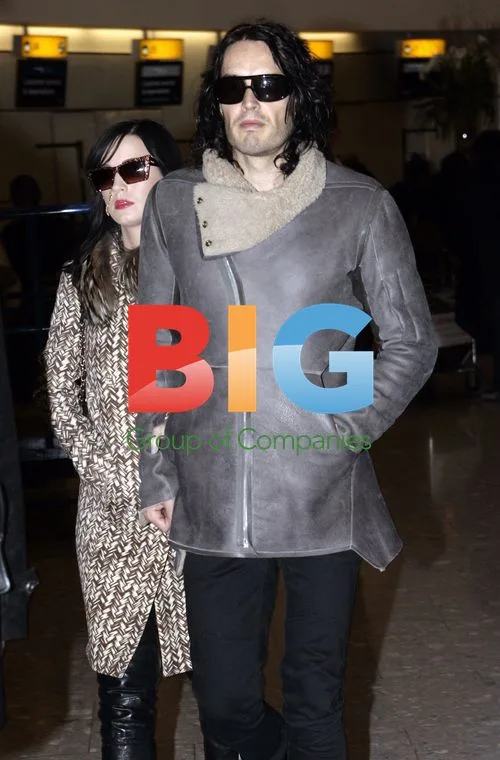 Katy Perry and Russell Brand Depart for India
