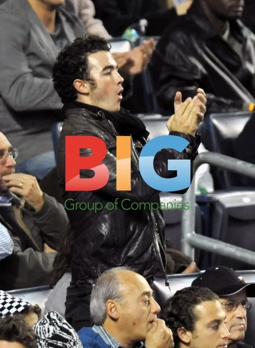 Kevin Jonas and Danielle Deleasa at Baseball Game
