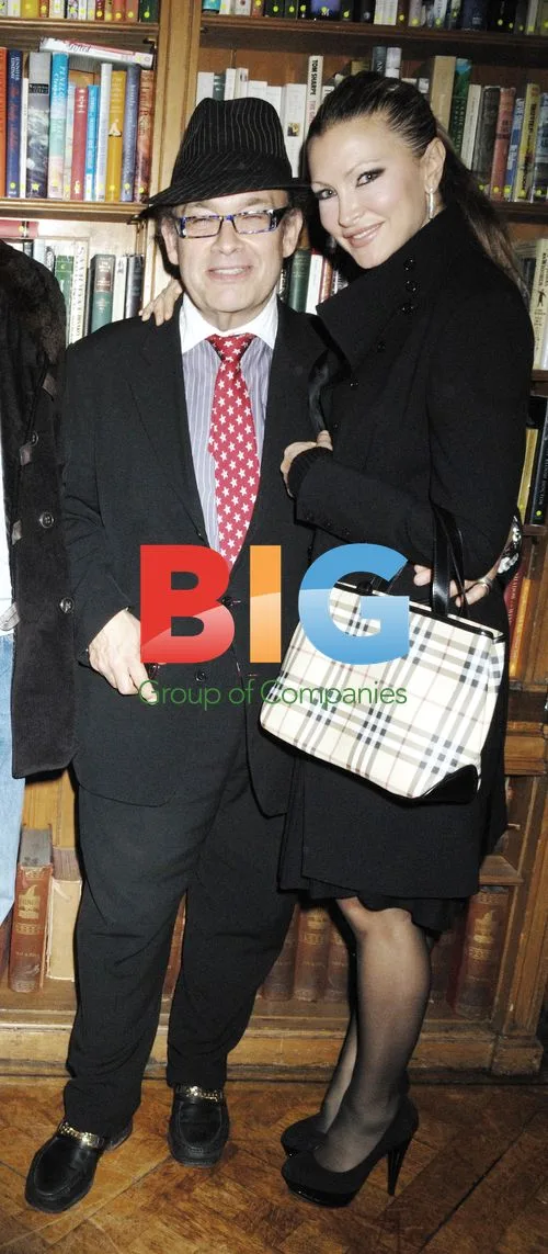Oliver Rothschild and Caprice at Handbag Launch