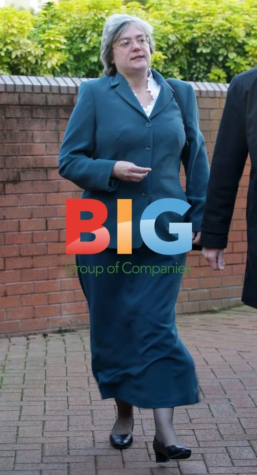 Mary Bale arriving at court over cat incident