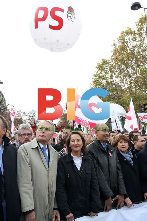 Left wing leaders at Paris protest