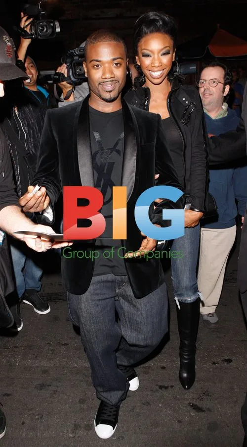Brandy and Ray J at 'Just Dance 2' Launch