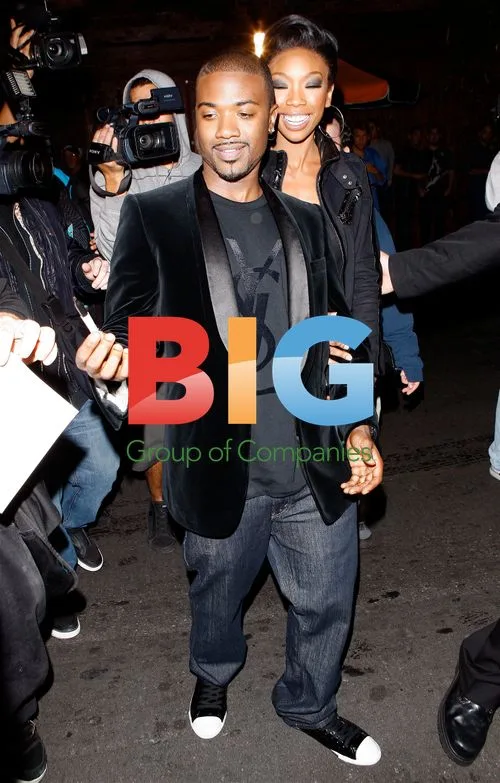 Brandy and Ray J at 'Just Dance 2' Launch