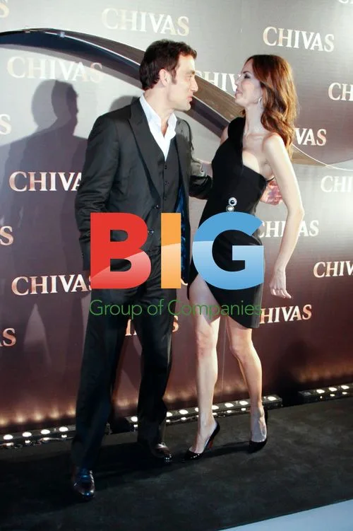 Clive Owen and Eugenia Silva at Chivas event