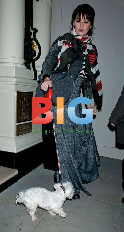 Daisy Lowe and Monty at The Connaught Hotel