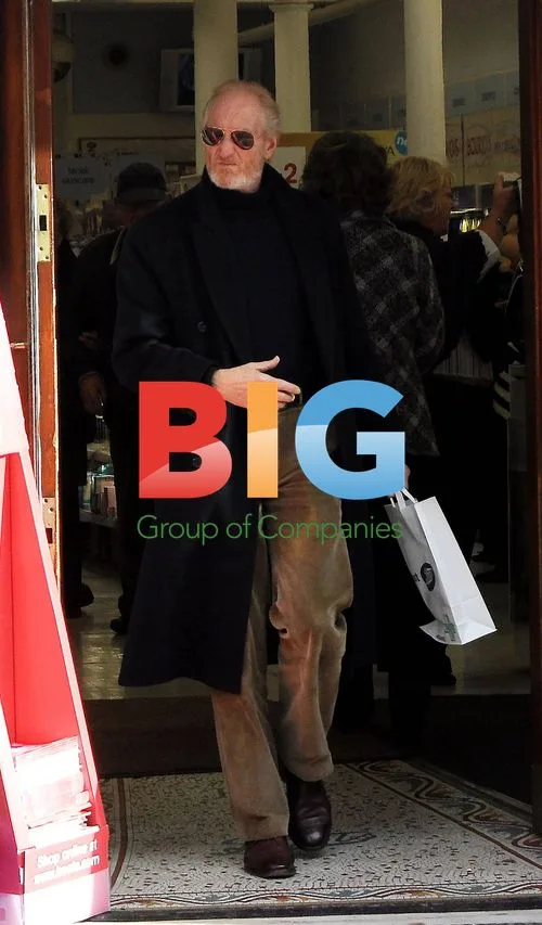 Charles Dance leaving boots chemist