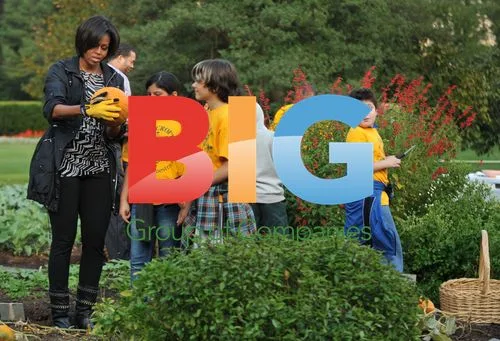 First Lady Michelle Obama Harvests Veggies