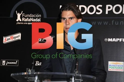 Rafael Nadal at charity match presentation