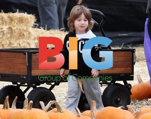 Christina Aguilera at Pumpkin Patch with Son