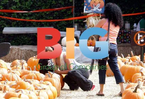 Christina Aguilera and son at pumpkin patch