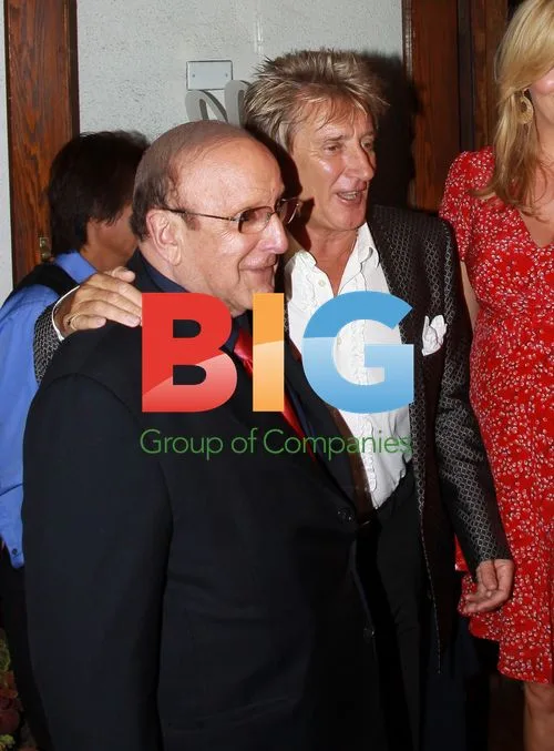 Rod Stewart and Clive Davis at Madeos