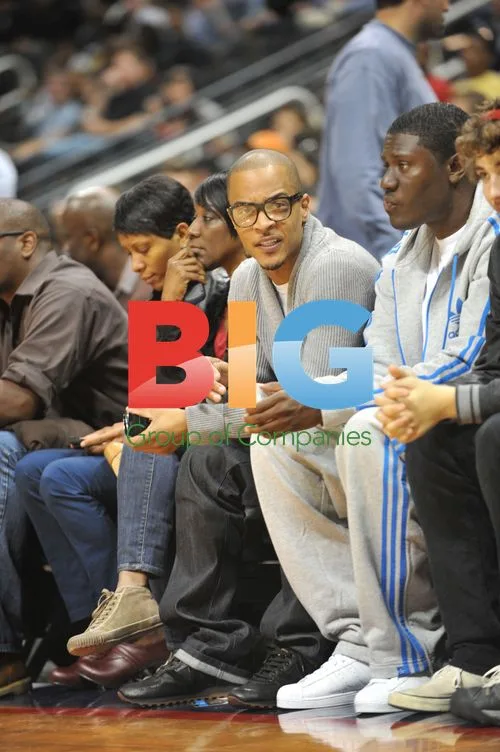 T.I. at Miami Heat vs Atlanta Hawks Game