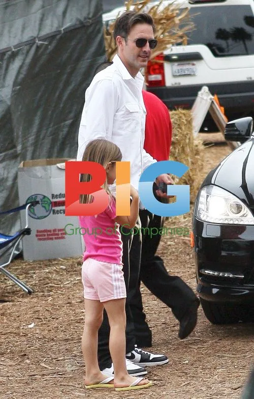 David Arquette at Pumpkin Patch with Daughter Coco
