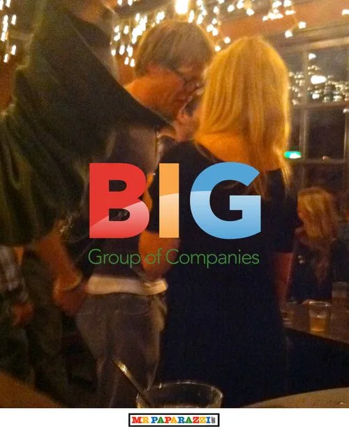 BT's Kris Marshall kissing blonde in LA bar