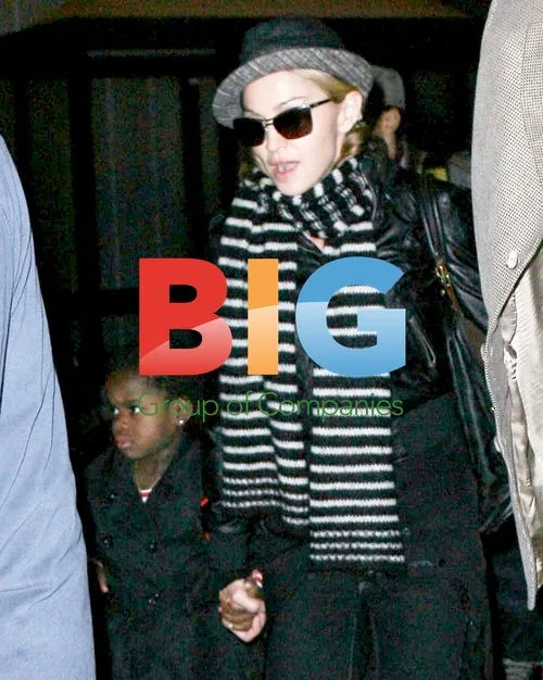 Madonna with kids in NYC