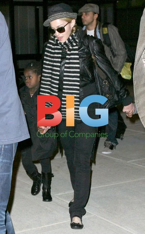 Madonna with kids in NYC