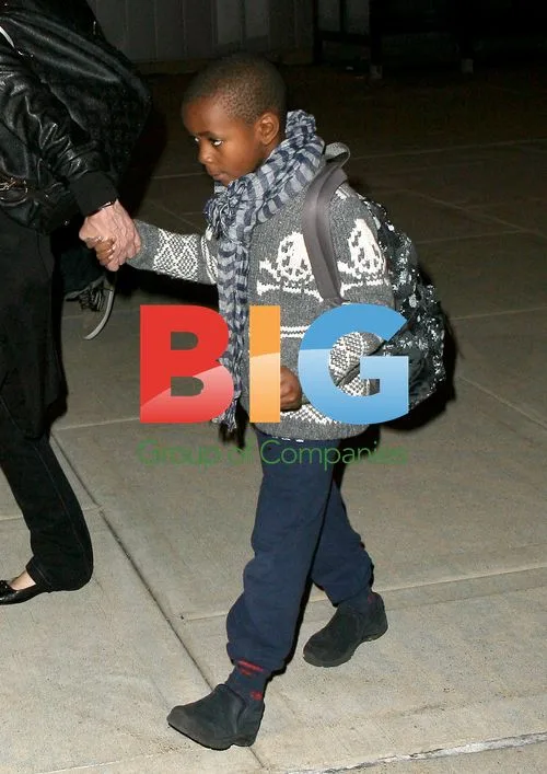 Madonna with kids in NYC