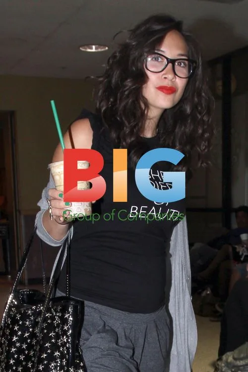 Myleene Klass at LAX Airport
