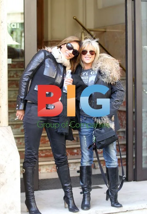 Samantha Fox & Sabrina Salerno at RAI Studios