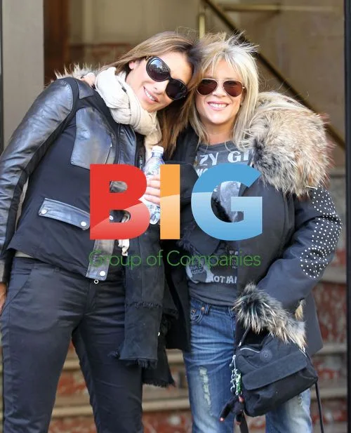 Samantha Fox and Sabrina Salerno at RAI Studios