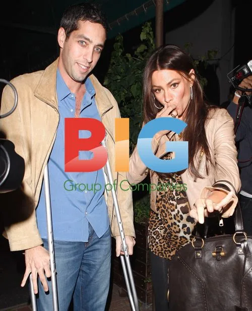 Sofia Vergara and Nick Loeb Leaving Madeo
