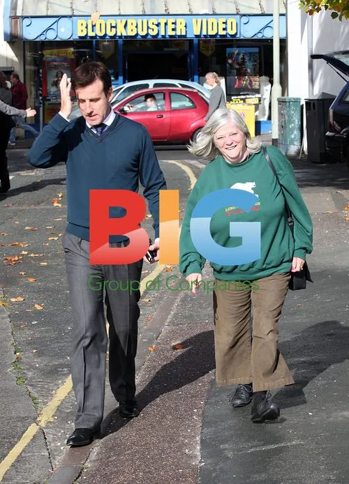Ann Widdecombe and Anton du Beke in Devon