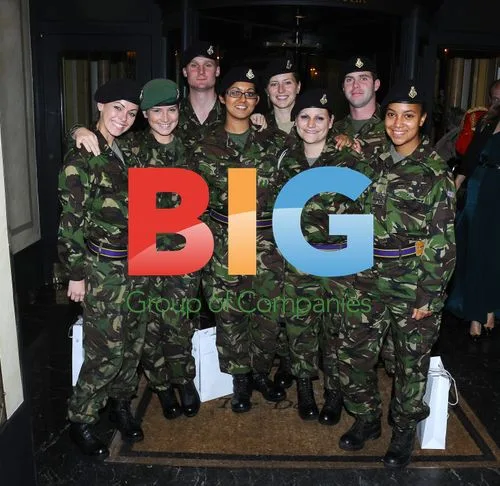 Soldiers at Fashion For the Brave event