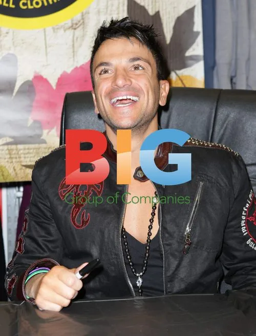 Peter Andre Signing Copies of 'Defender' Single