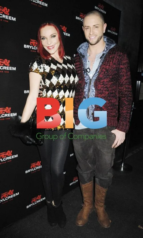 Brain Friedman and Carmit Bachar at Brylcream Launch
