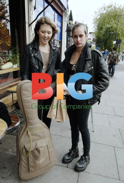 Beatie Wolfe and Alice Dellall Shopping in London