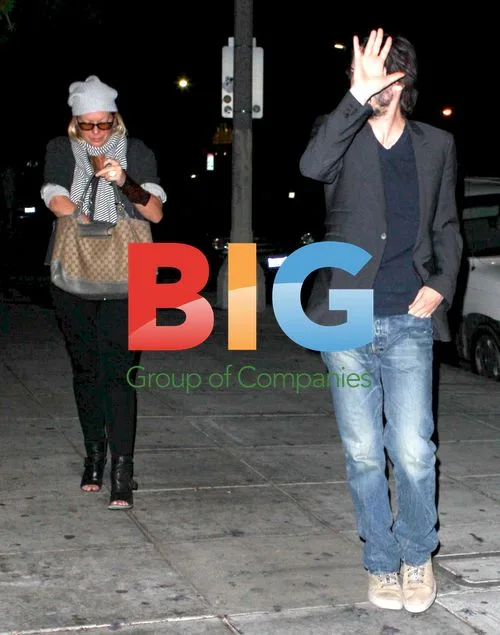Keanu Reeves and Date Dine at Ago Restaurant
