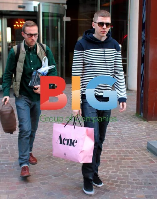 Professor Green Leaving Hotel