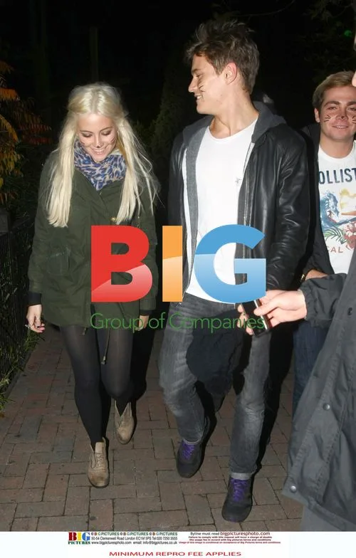 Pixie Lott and family at Thorpe Park