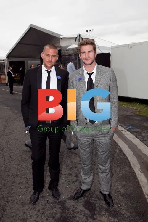 Rhys Uhlich and Liam Hemsworth at 2010 AAMI Derby Day