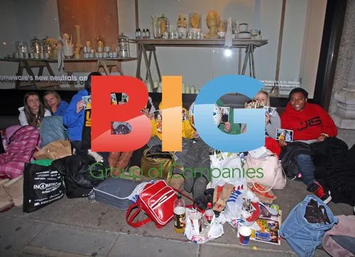JLS Fans Camp Outside Selfridges