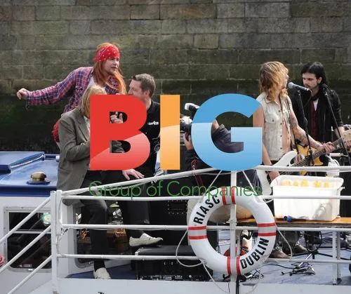 Rick Wakeman nearly falls in Liffey at Radio Nova launch