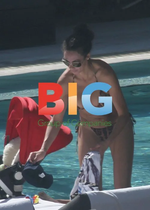 Boris Becker and Lily Kerssenberg by the Pool