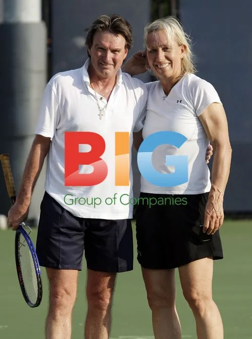 Jimmy Connors and Martina Navratilova at U.S. Open