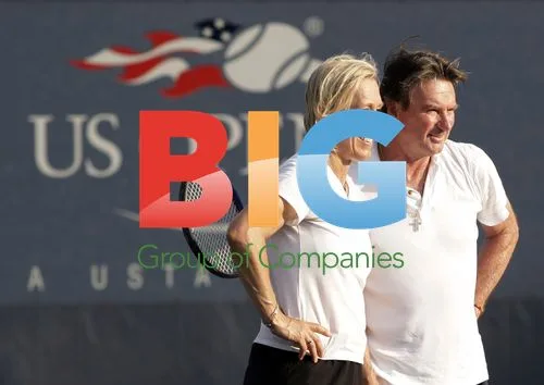 Jimmy Connors and Martina Navratilova at U.S. Open